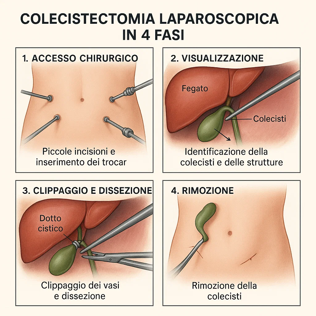 Colecistectomia laparoscopica fasi