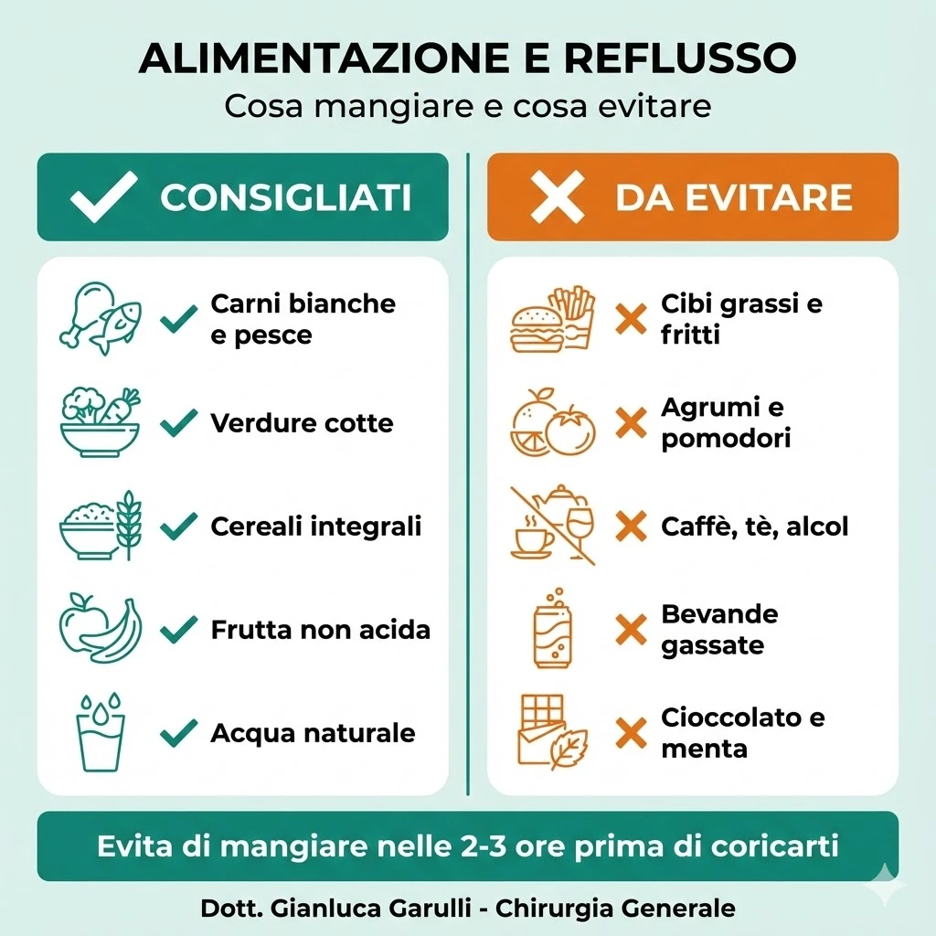 Alimentazione e reflusso gastroesofageo